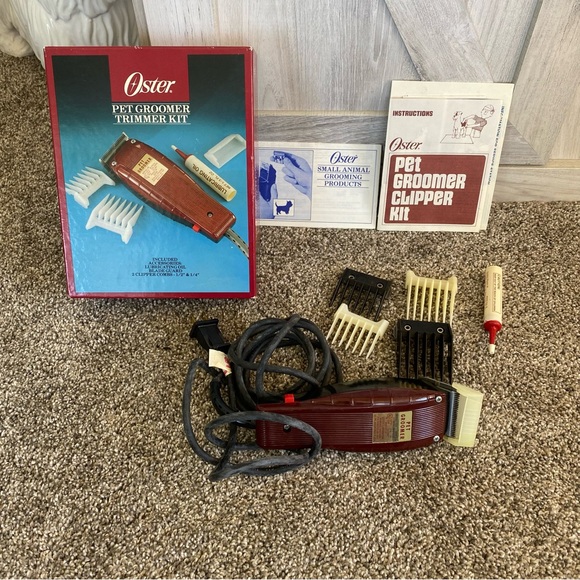 Vintage Oster Model 123-02 Pet Groomer Grooming Trimmer Kit Hair Clippers - Picture 2 of 6